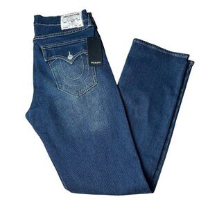 True Religion Ricky SN Flap Straight Jeans Men’s 33 Blue NWT $159